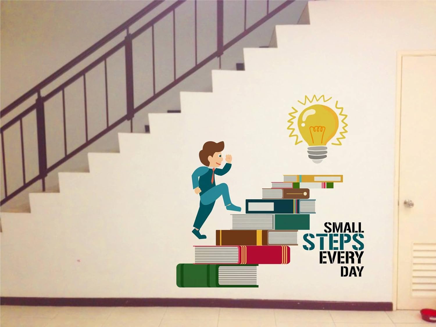 Rawpockets-Small Steps Every Day Motivation Quote-Wall Sticker-Stumbit Wall Sticker